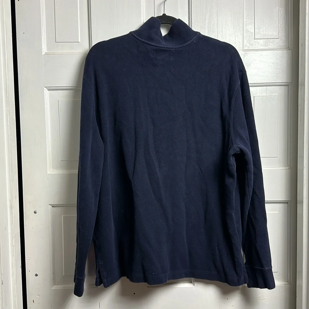 Men’s Polo by Ralph Lauren Navy Blue Quarter Zip knit Size X-Large